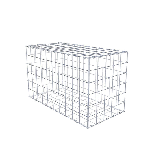 Schanskorf 100 cm x 60 cm x 50 cm (L x H x D), maaswijdte 10 x 10 cm, spiraalring
