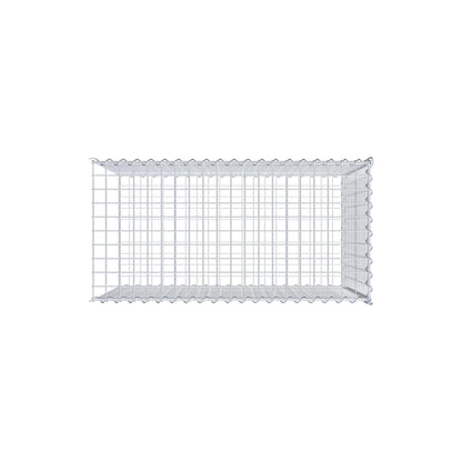Add-on schanskorf type 2 100 cm x 70 cm x 50 cm (L x H x D), maaswijdte 5 cm x 5 cm, spiraalvormig