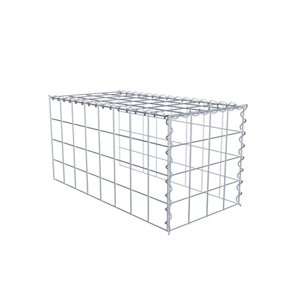 Gabião tipo 4 80 cm x 40 cm x 40 cm (C x A x P), malhagem 10 cm x 10 cm, espiral