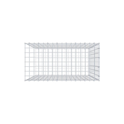 Monteret gabion type 2 100 cm x 80 cm x 40 cm, maskestørrelse 5 cm x 10 cm, C-ring