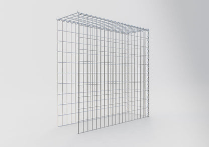 Gabion rapporté type 4 100 cm x 100 cm x 30 cm (L x H x P), mailles 5 cm x 10 cm, spirale