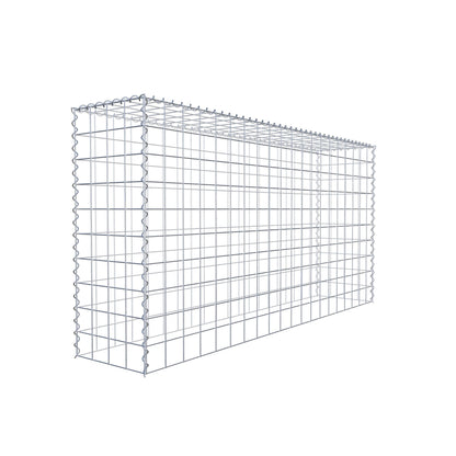 Opvokset gabion type 3 200 cm x 100 cm x 40 cm (L x H x D), maskestørrelse 10 cm x 10 cm, spiral