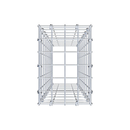Gavión complementario de tipo 3 100 cm x 20 cm x 30 cm (L x A x P), malla 5 cm x 10 cm, anillo en C