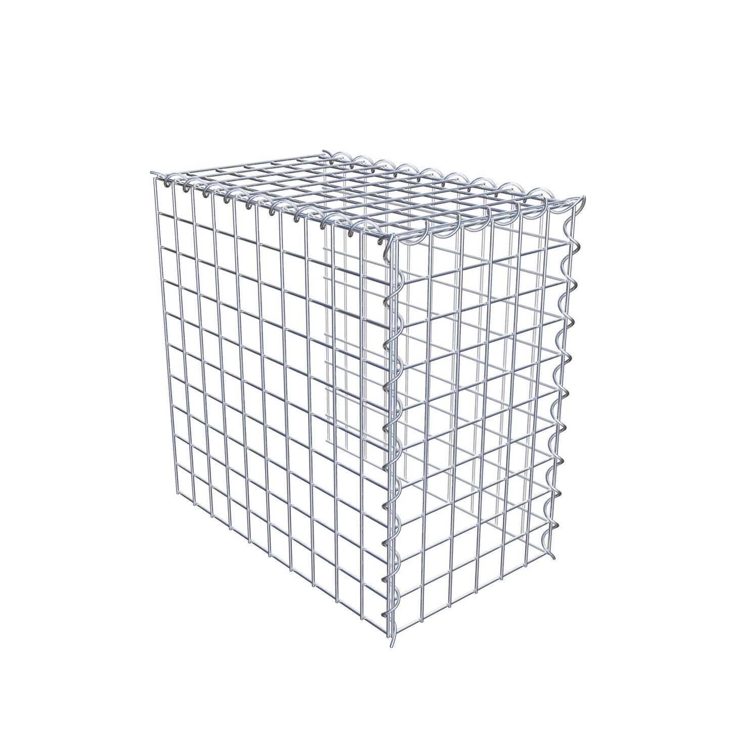 Add-on schanskorf type 4 50 cm x 50 cm x 30 cm (L x H x D), maaswijdte 5 cm x 5 cm, spiraalvormig