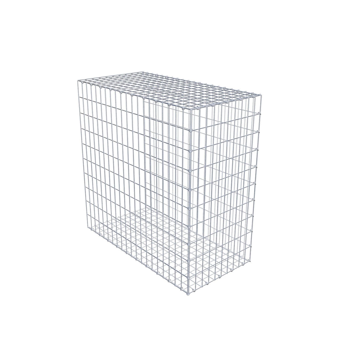 Monteret gabion type 2 100 cm x 100 cm x 50 cm, maskestørrelse 5 cm x 10 cm, C-ring