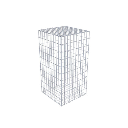 Gabion 100 cm x 50 cm x 50 cm (L x H x D), maskestørrelse 5 cm x 10 cm, C-ring