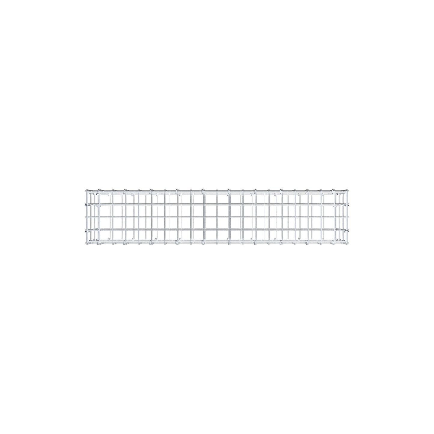 Gavión 100 cm x 30 cm x 20 cm (L x A x P), luz de malla 5 cm x 10 cm, anillo en C