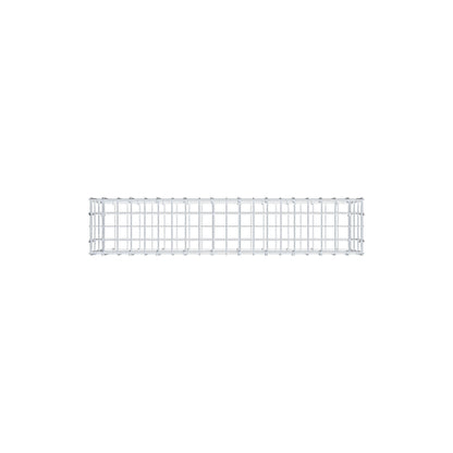 Gavión 100 cm x 30 cm x 20 cm (L x A x P), luz de malla 5 cm x 10 cm, anillo en C