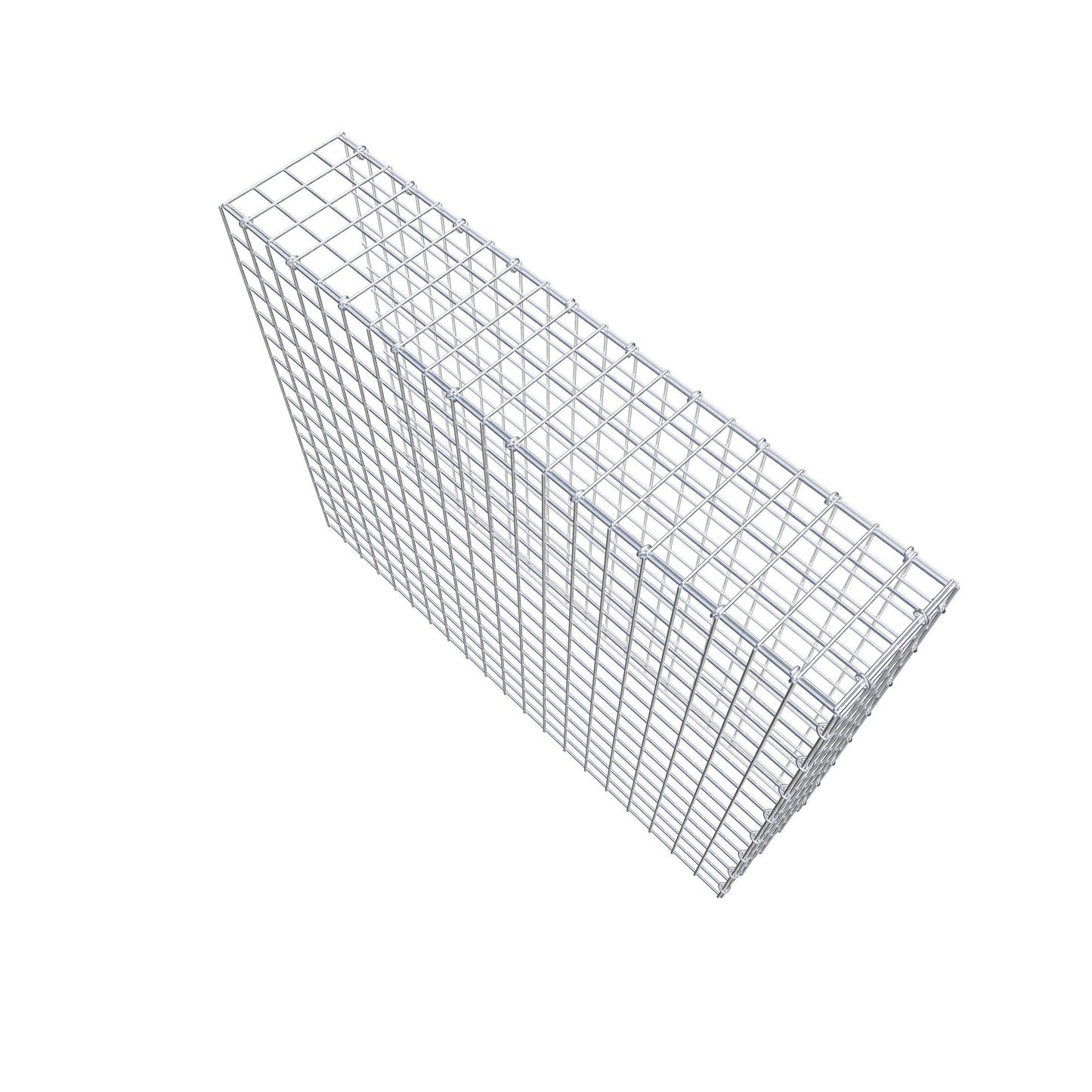 Gavión complementario de tipo 4 100 cm x 80 cm x 20 cm (L x A x P), malla 5 cm x 5 cm, anillo en C
