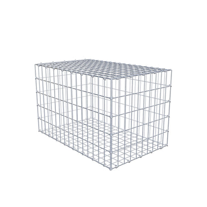 Schanskorf 80 cm x 50 cm x 50 cm (L x H x D), maaswijdte 5 cm x 10 cm, C-ring