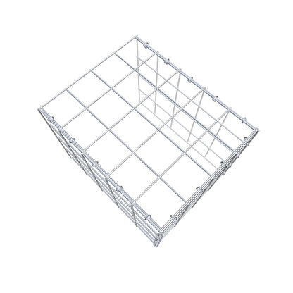 Gabbione aggiuntivo tipo 4 50 cm x 40 cm x 40 cm (L x H x P), maglia 10 cm x 10 cm, anello a C