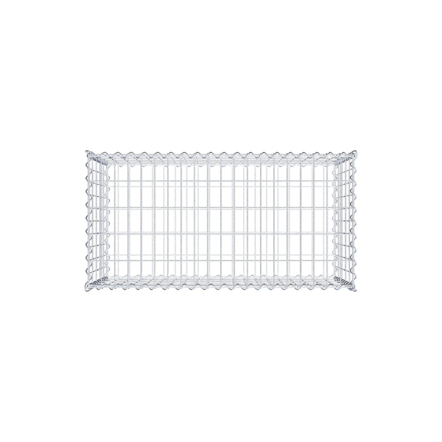 Gabbione 100 cm x 50 cm x 50 cm (L x H x P), maglia 5 cm x 10 cm, spirale