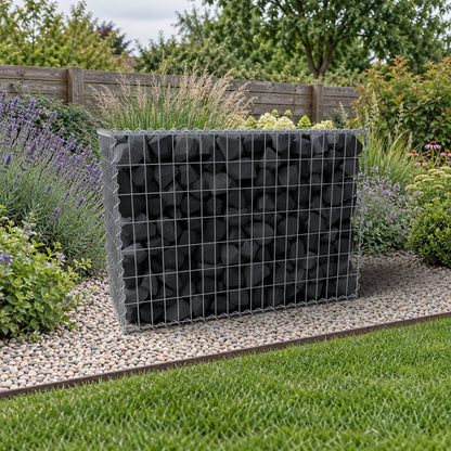 Gabione 100 cm x 70 cm x 40 cm (L x H x T), Maschenweite 5 cm x 10 cm, Spirale