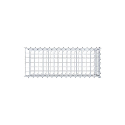 Opvokset gabion type 2 80 cm x 40 cm x 30 cm (L x H x D), maskestørrelse 5 cm x 5 cm, spiral