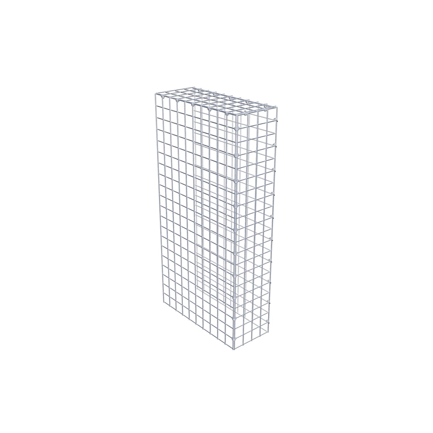 Monteret gabion type 4 100 cm x 50 cm x 20 cm (L x H x D), maskestørrelse 5 cm x 5 cm, C-ring