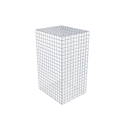 Fourche rapportée type 2 100 cm x 60 cm x 50 cm (L x H x P), mailles 5 cm x 5 cm, anneau C