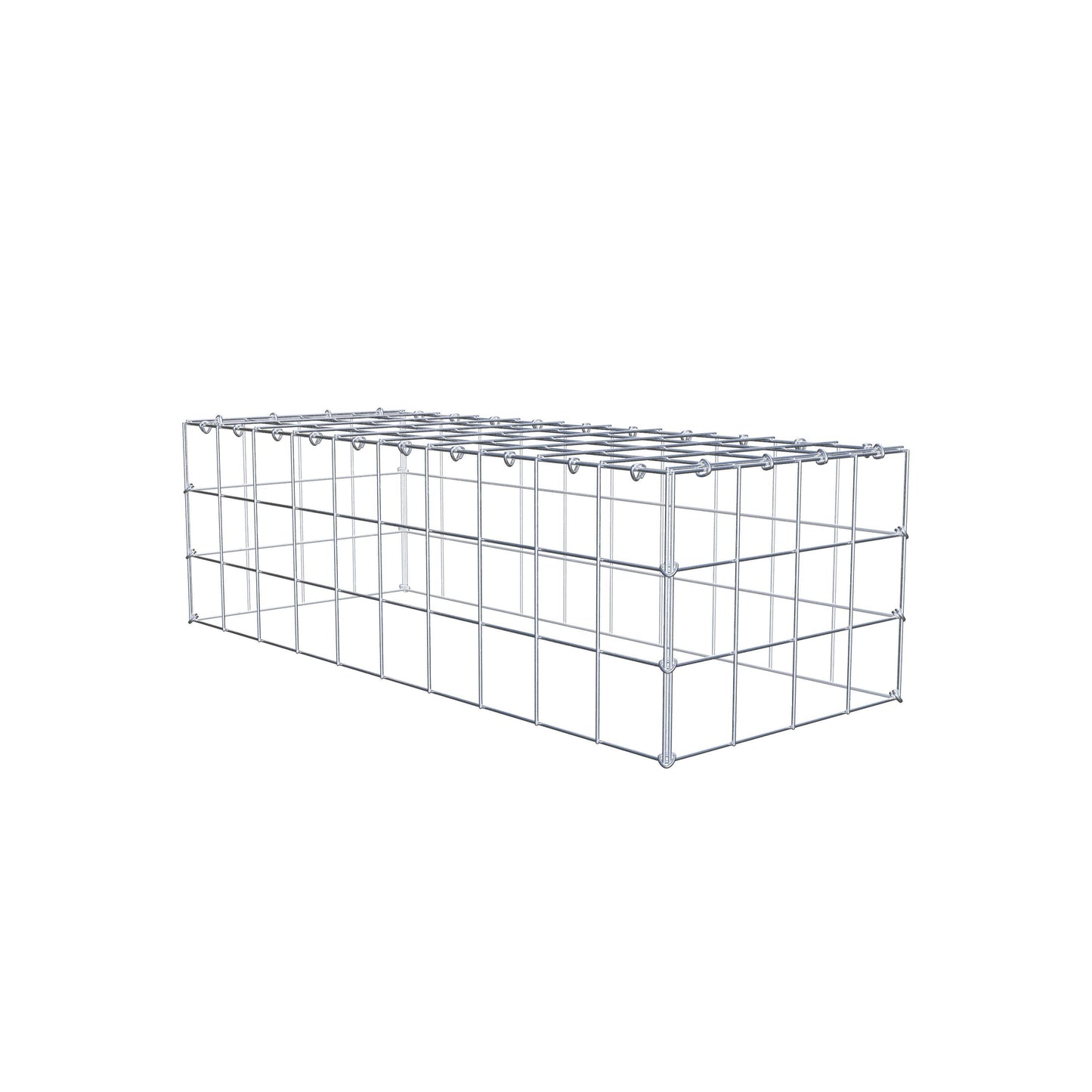 Gavión complementario de tipo 3 100 cm x 30 cm x 40 cm (L x A x P), malla 10 cm x 10 cm, anillo en C