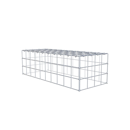 Gavión complementario de tipo 3 100 cm x 30 cm x 40 cm (L x A x P), malla 10 cm x 10 cm, anillo en C