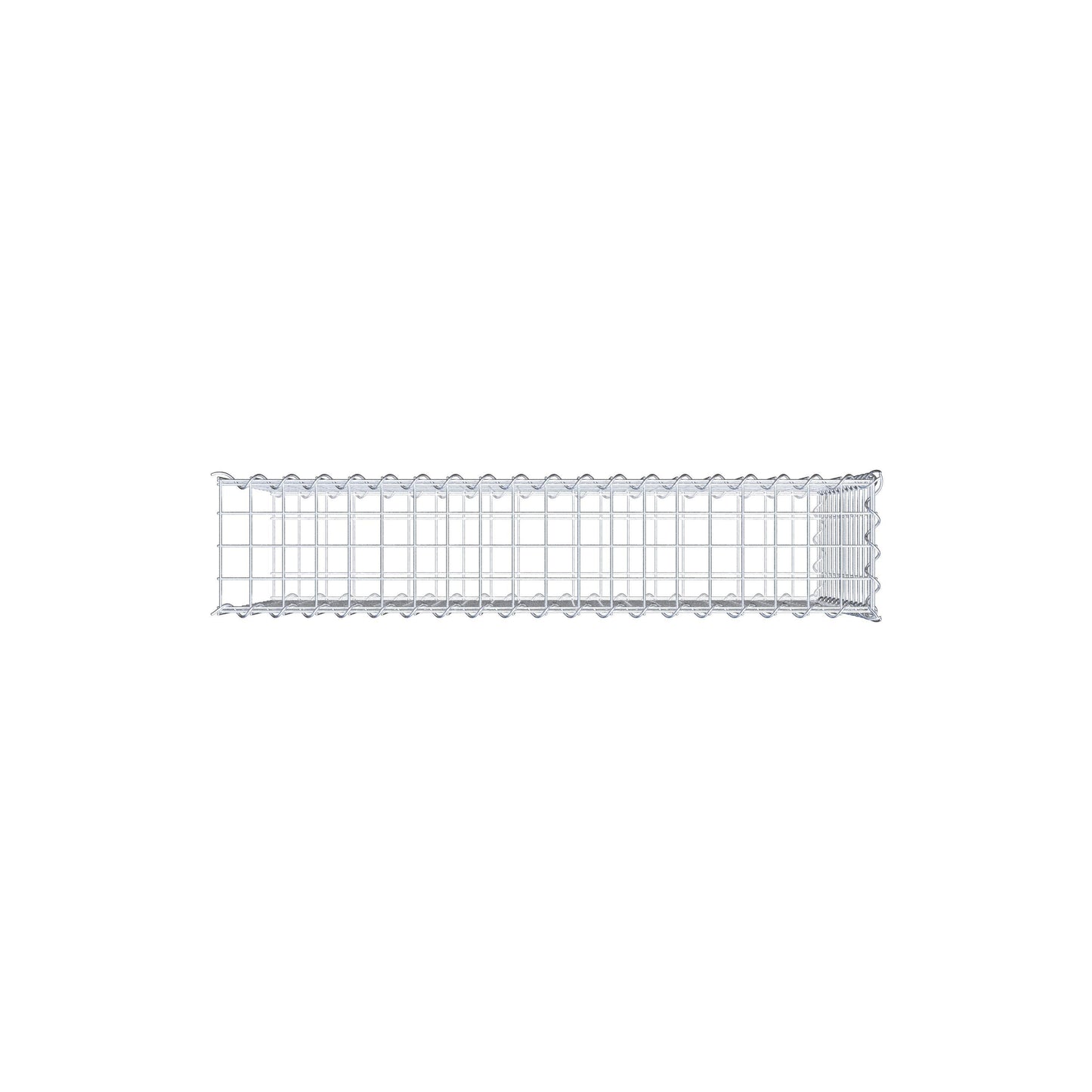 Udvokset gabion type 2 100 cm x 60 cm x 20 cm (L x H x D), maskestørrelse 5 cm x 5 cm, spiral