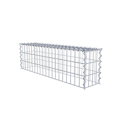 Anbaugabione Typ 3 100 cm x 30 cm x 20 cm (L x H x T), Maschenweite 5 cm x 10 cm, Spirale