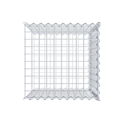 Aangegroeide schanskorf type 2 50 cm x 50 cm x 50 cm (L x H x D), maaswijdte 5 cm x 5 cm, spiraal