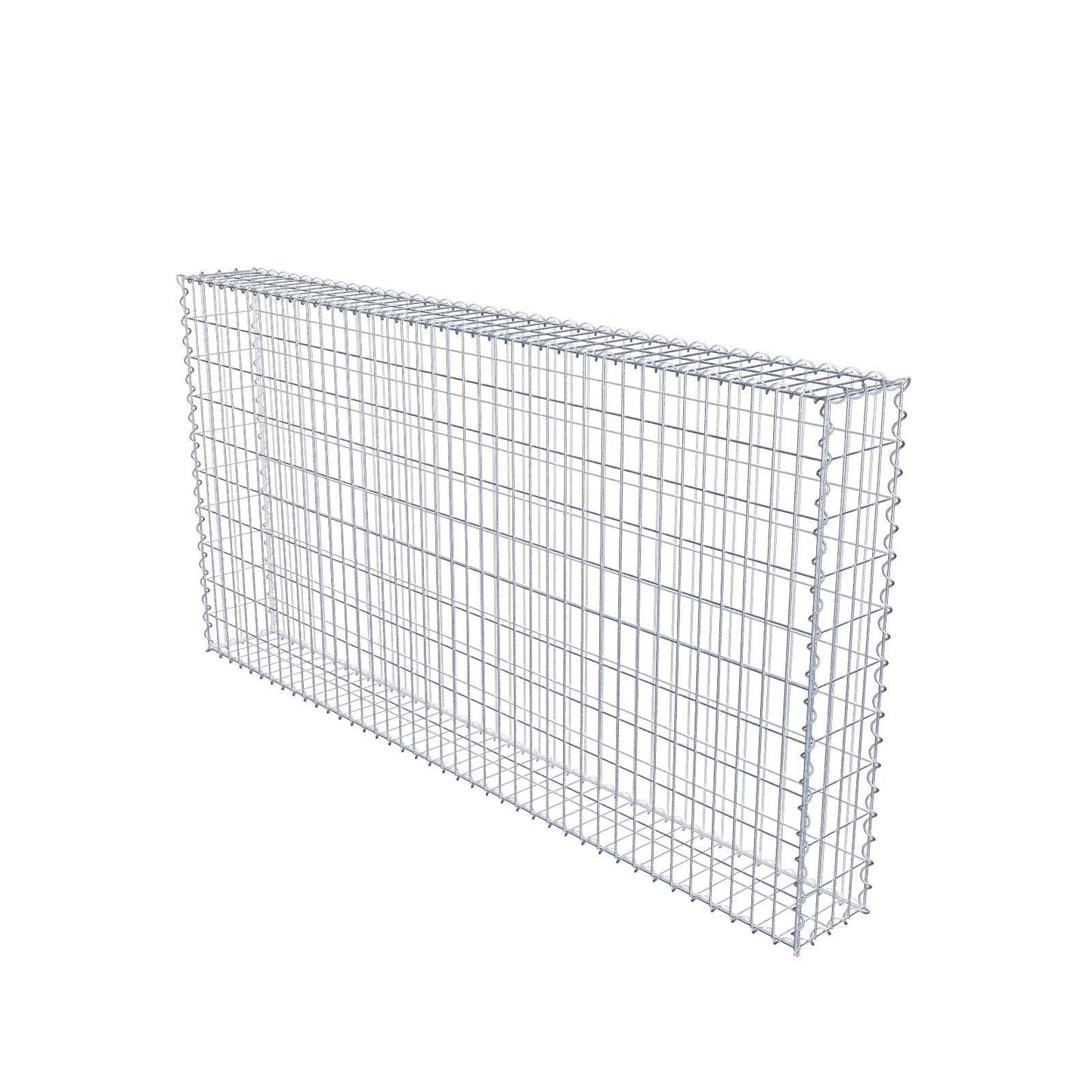 Gabion 200 cm x 100 cm x 20 cm (L x H x D), maskestørrelse 5 cm x 10 cm, spiral