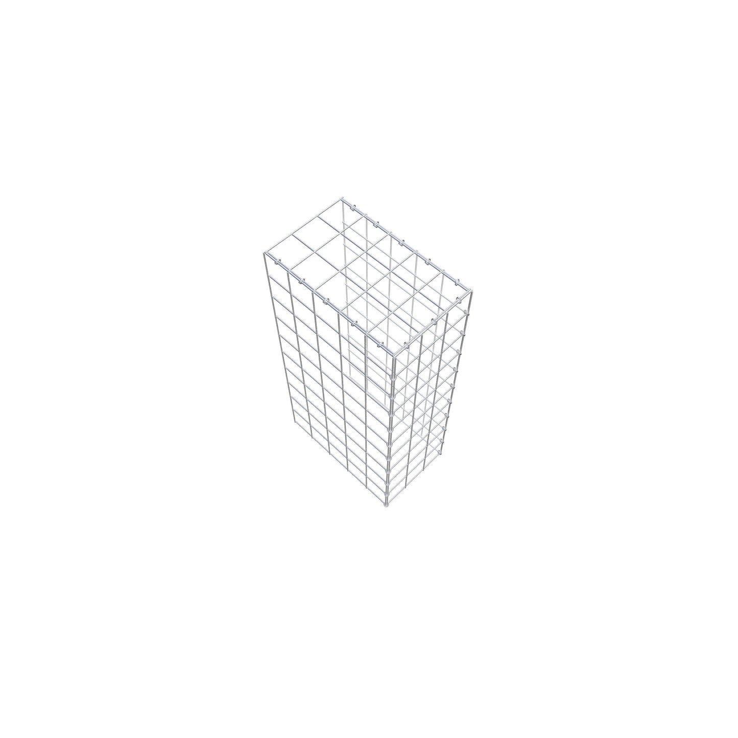 Type 4 oplegkorf 100 cm x 50 cm x 30 cm (L x H x D), maaswijdte 10 cm x 10 cm, C-ring