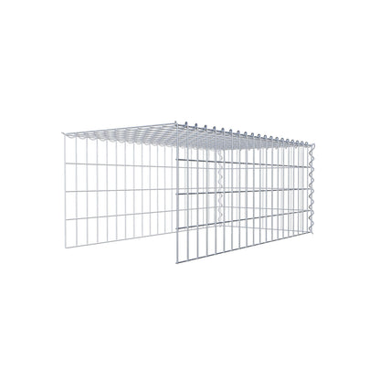 Anbaugabione Typ 4 100 cm x 40 cm x 50 cm (L x H x T), Maschenweite 5 cm x 10 cm, Spirale