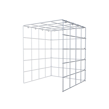 Gabbione aggiuntivo tipo 4 50 cm x 40 cm x 40 cm (L x H x P), maglia 10 cm x 10 cm, anello a C