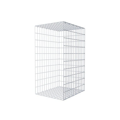 Monteret gabion type 2 100 cm x 60 cm x 50 cm, maskestørrelse 5 cm x 10 cm, C-ring