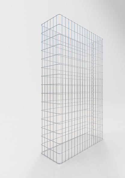 Schanskorfomheining lengte 92 cm, hoogte 160 cm, diepte 32 cm, maaswijdte 5 x 10 cm