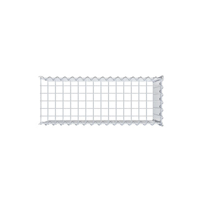 Add-on schanskorf type 4 80 cm x 40 cm x 30 cm (L x H x D), maaswijdte 5 cm x 5 cm, spiraalvormig