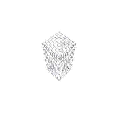 Gabbione aggiuntivo di tipo 2 100 cm x 40 cm x 40 cm (L x H x P), maglia 5 cm x 5 cm, anello a C