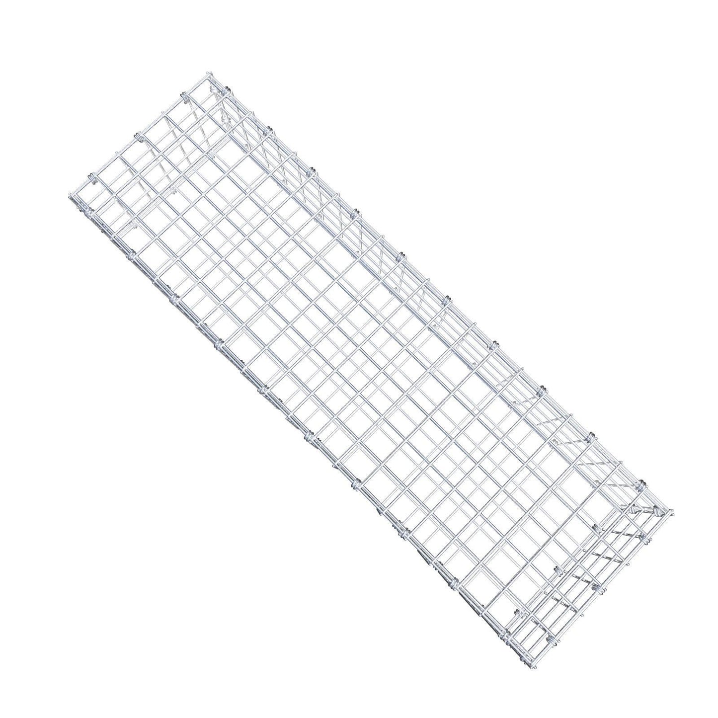 Gabião 100 cm x 20 cm x 30 cm (C x A x P), malhagem 5 x 5 cm, anel espiral