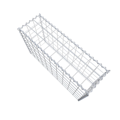 Opvokset gabion type 3 100 cm x 60 cm x 30 cm (L x H x D), maskestørrelse 10 cm x 10 cm, spiral