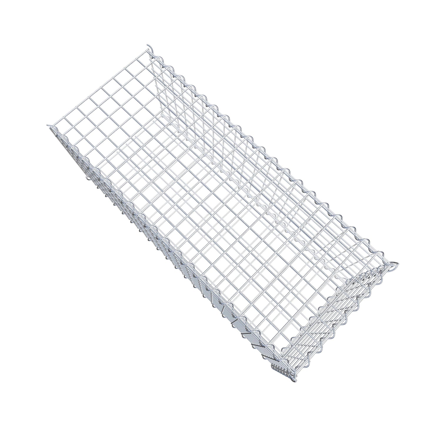 Gabião tipo 2 100 cm x 40 cm x 40 cm (C x A x P), malhagem 5 cm x 5 cm, espiral