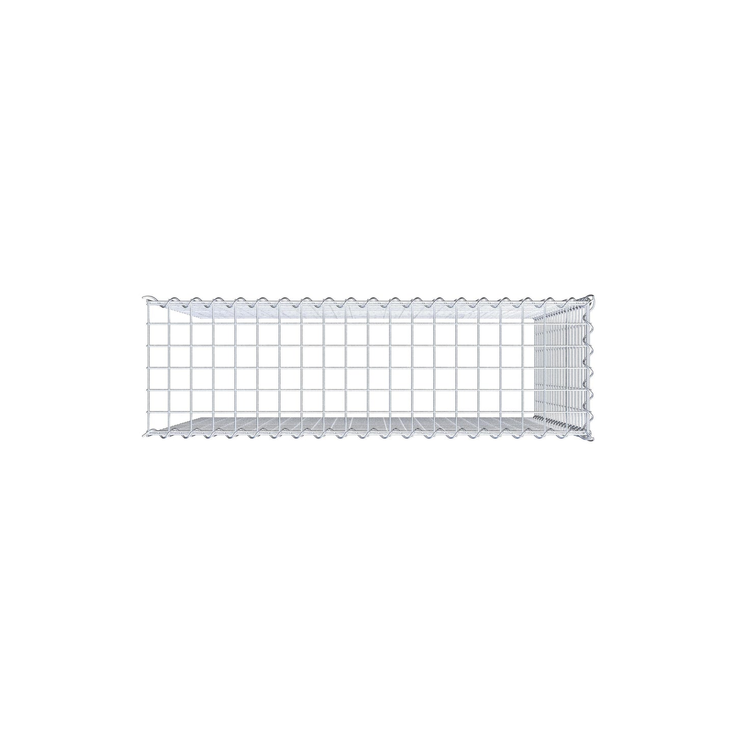 Add-on schanskorf type 4 100 cm x 100 cm x 30 cm (L x H x D), maaswijdte 5 cm x 5 cm, spiraalvormig