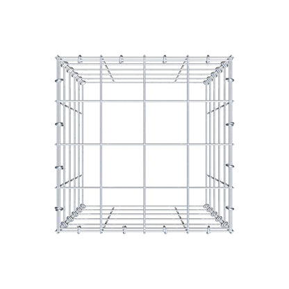 Monteret gabion type 3 50 cm x 40 cm x 40 cm (L x H x D), maskestørrelse 10 cm x 10 cm, C-ring