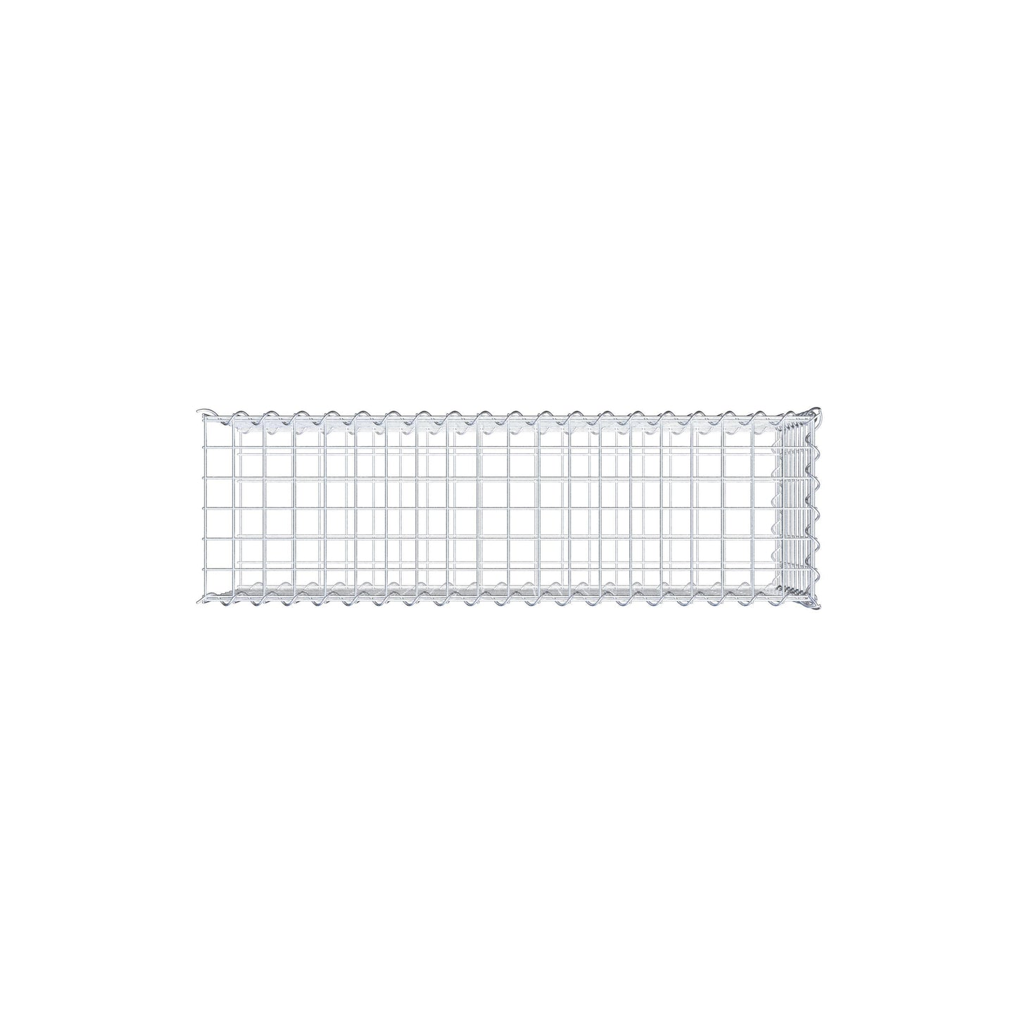 Aangegroeide schanskorf type 2 100 cm x 40 cm x 30 cm (L x H x D), maaswijdte 5 cm x 5 cm, spiraal