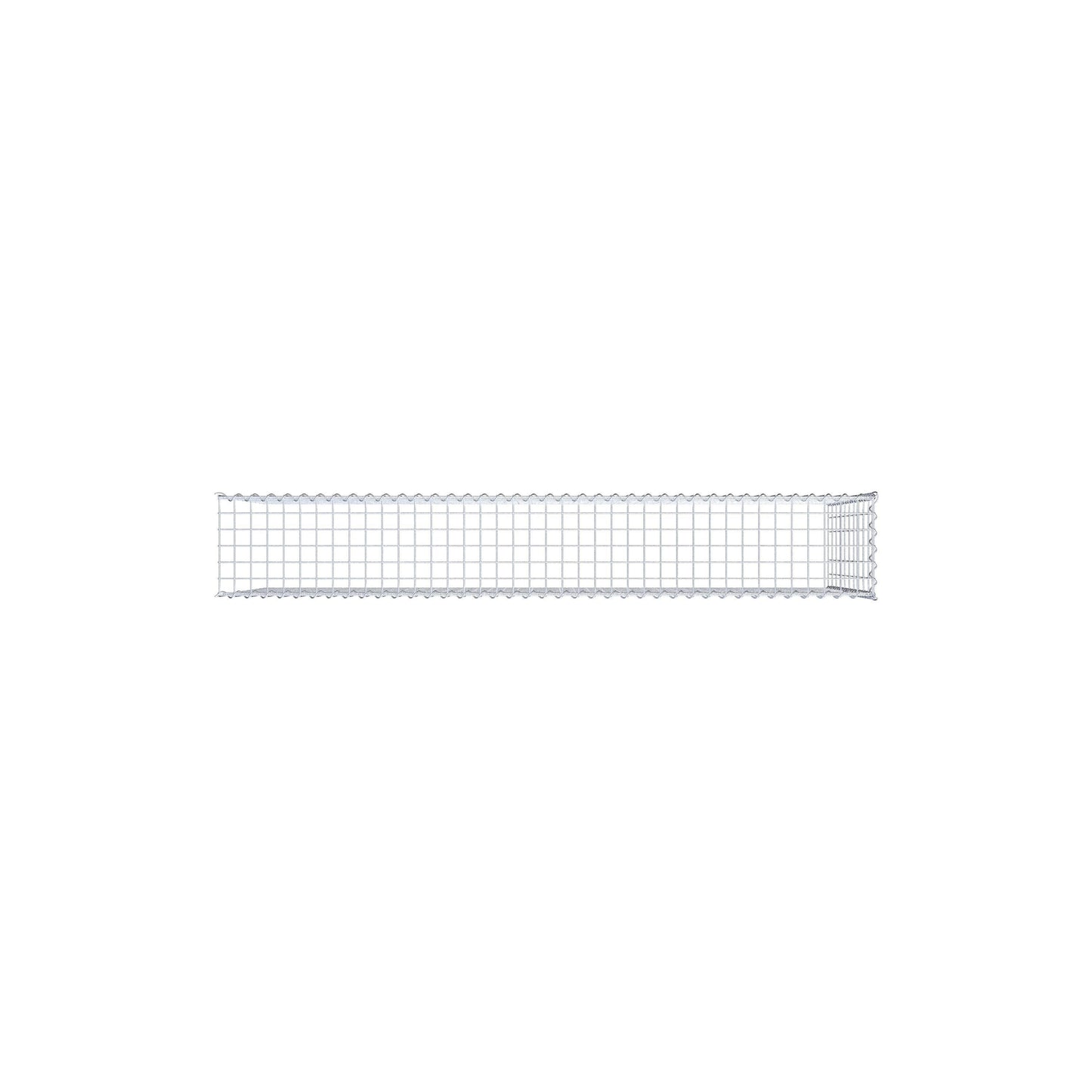Gabion rapporté type 4 200 cm x 100 cm x 30 cm (L x H x P), mailles 5 cm x 10 cm, spirale