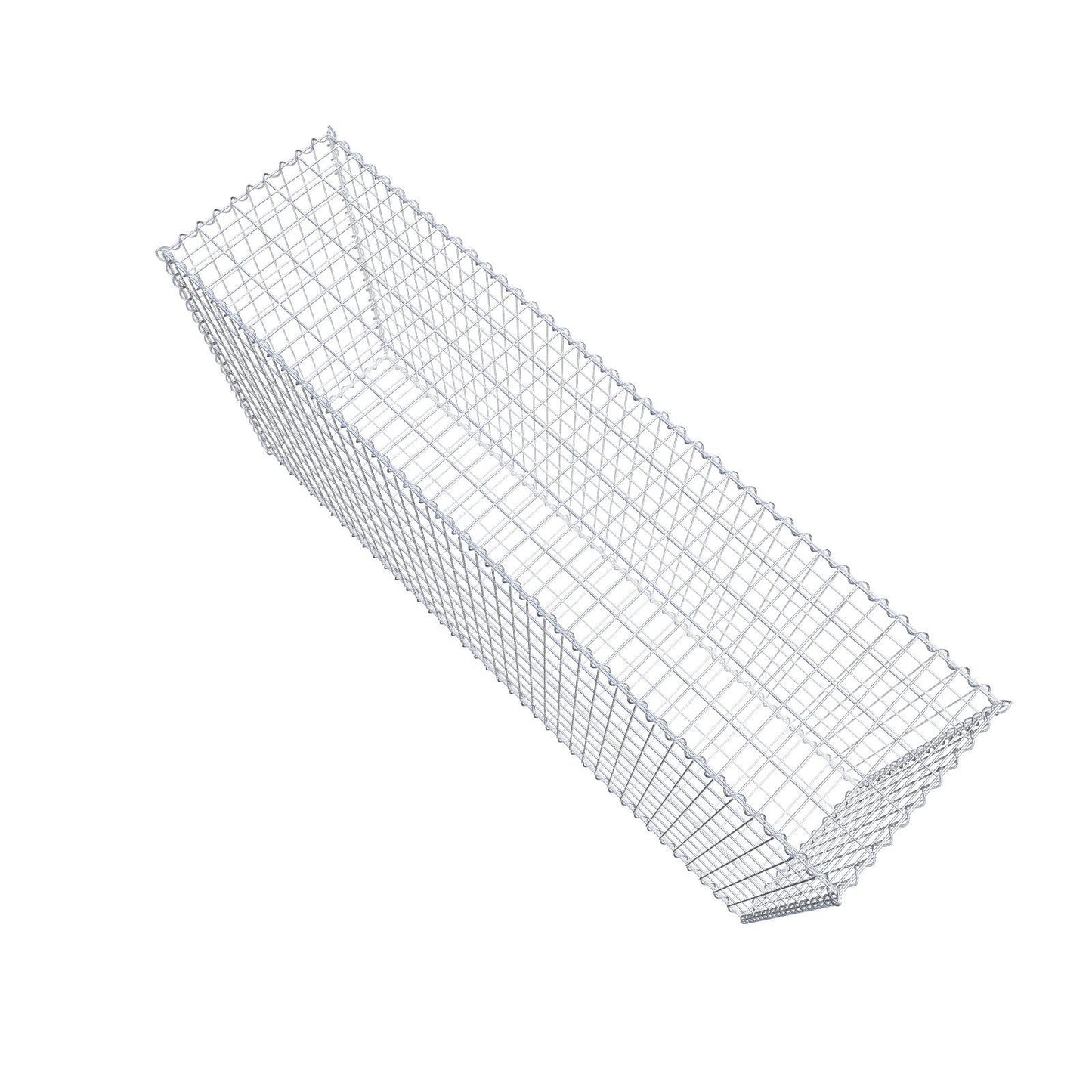 Schanskorf 200 cm x 100 cm x 50 cm (L x H x D), maaswijdte 5 cm x 10 cm, spiraalvormig