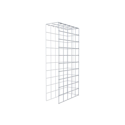 Type 4 oplegkorf 100 cm x 50 cm x 20 cm (L x H x D), maaswijdte 10 cm x 10 cm, C-ring