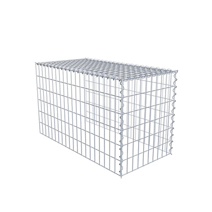 Gavión complementario tipo 4 100 cm x 60 cm x 50 cm (L x A x P), malla 5 cm x 10 cm, espiral