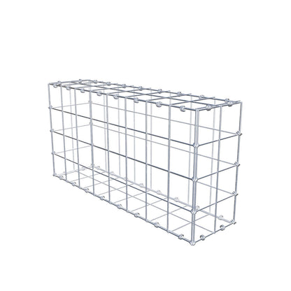 Gabion 80 cm x 40 cm x 20 cm (L x H x D), maskestørrelse 10 x 10 cm, spiralring