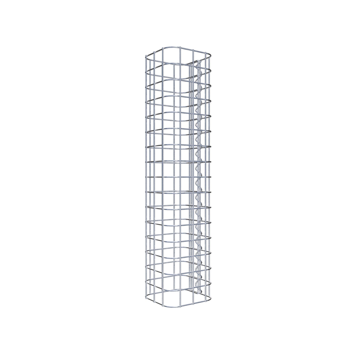 Schanskorfzuil vierkant 17 cm x 17 cm, 80 cm hoog, MW 5 cm x 5 cm