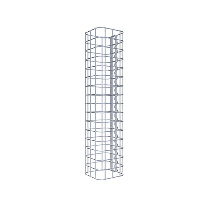 Schanskorfzuil vierkant 17 cm x 17 cm, 80 cm hoog, MW 5 cm x 5 cm