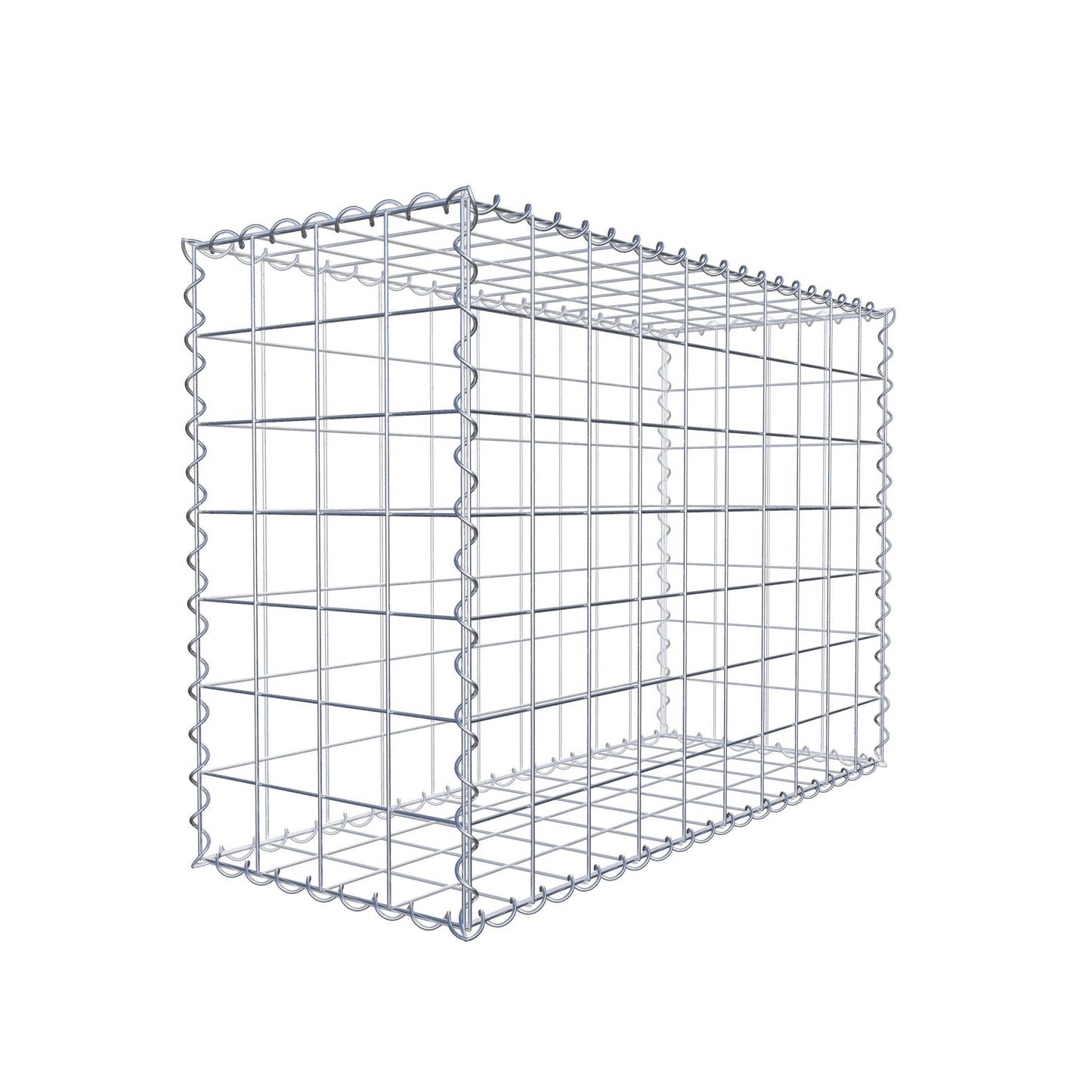 Gabion 100 cm x 70 cm x 40 cm (L x H x D), maskstorlek 10 cm x 10 cm, spiral