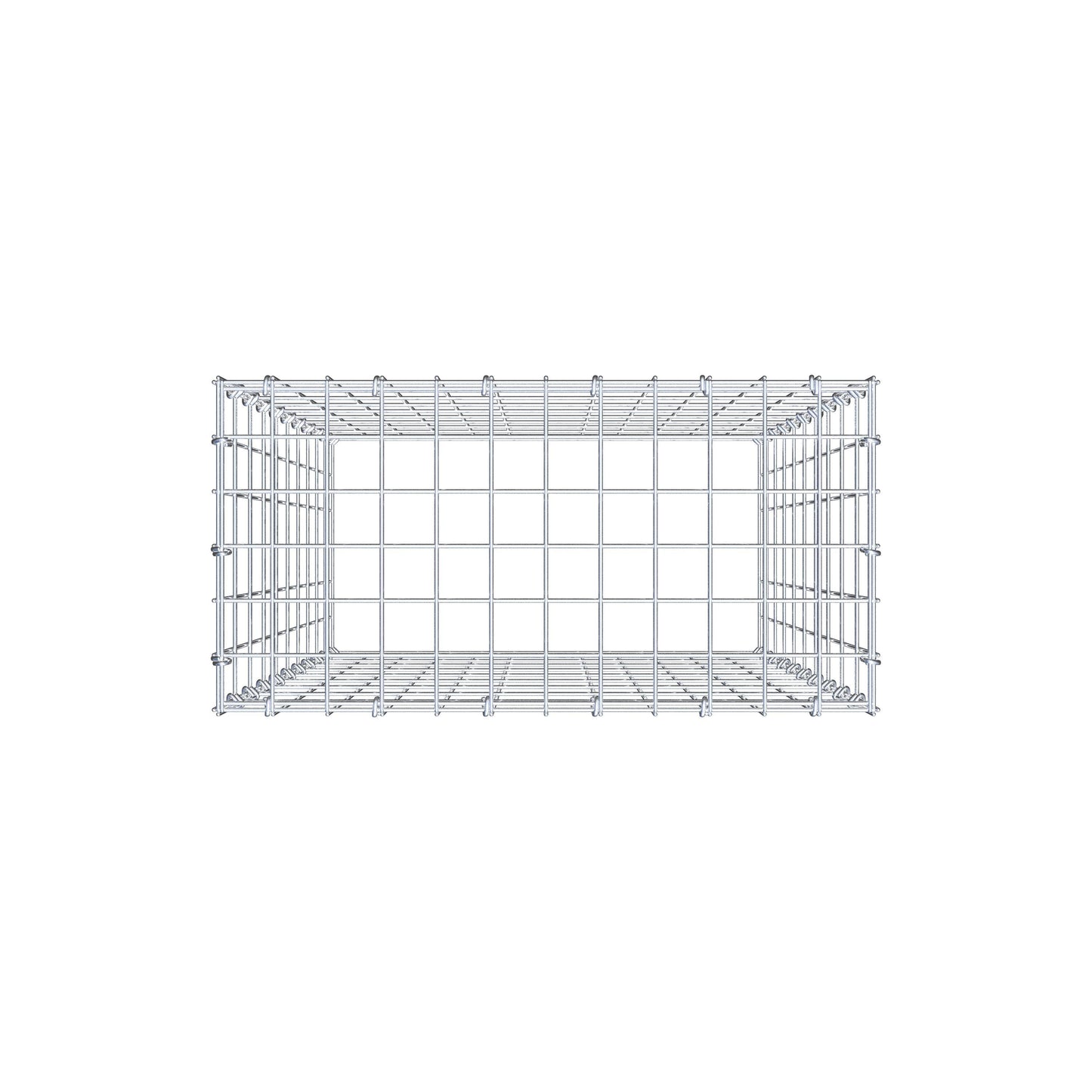 Fourche rapportée type 3 100 cm x 60 cm x 30 cm (L x H x P), mailles 5 cm x 10 cm, anneau C