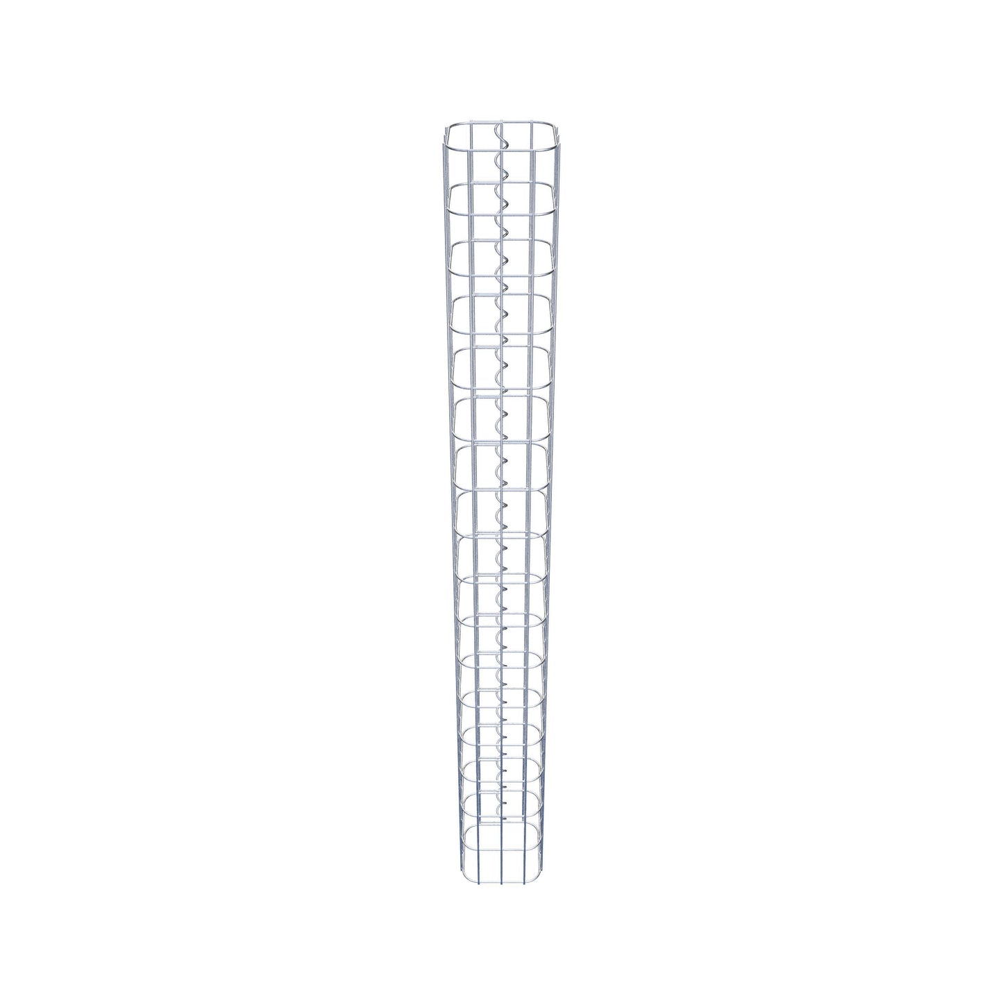Colonne de gabion carrée 17 cm x 17 cm, 160 cm de hauteur, MW 5 cm x 10 cm