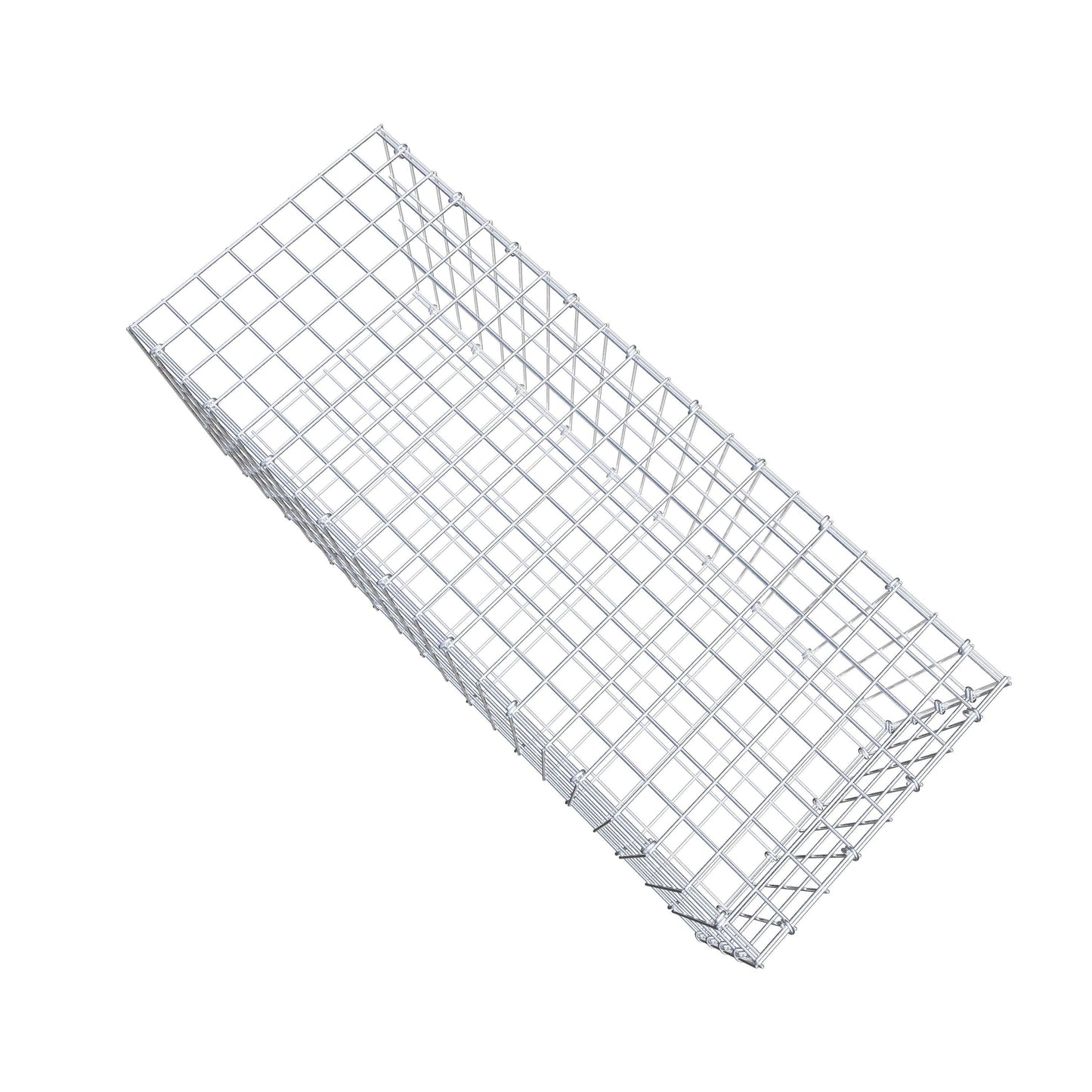 Opzetpaal type 2 100 cm x 40 cm x 40 cm, maaswijdte 5 cm x 10 cm, C-ring